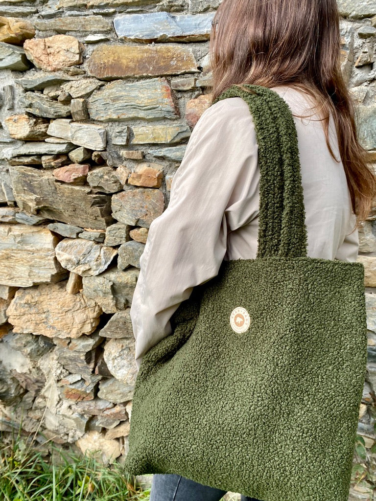 TOTE BAG SHERPA GREEN