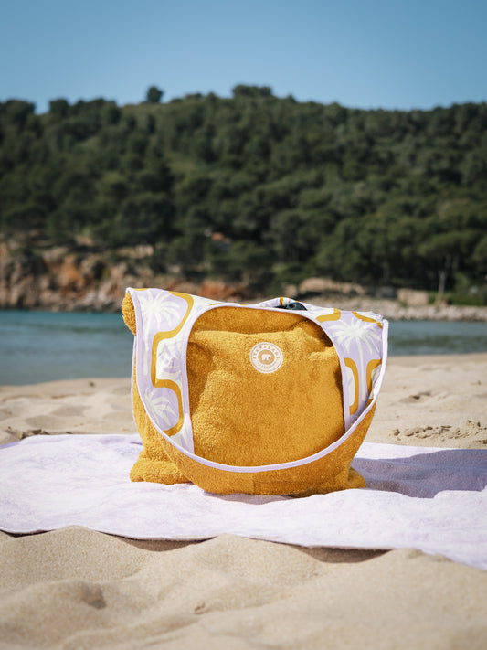 TOTE BAG PALM BEACH MOSTAZA