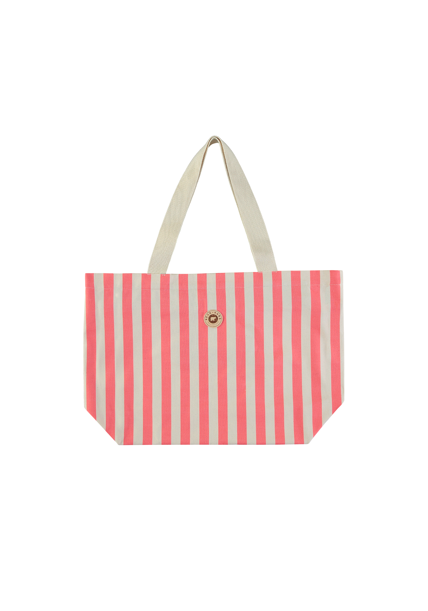 BEACH BAG STRIPES PINK