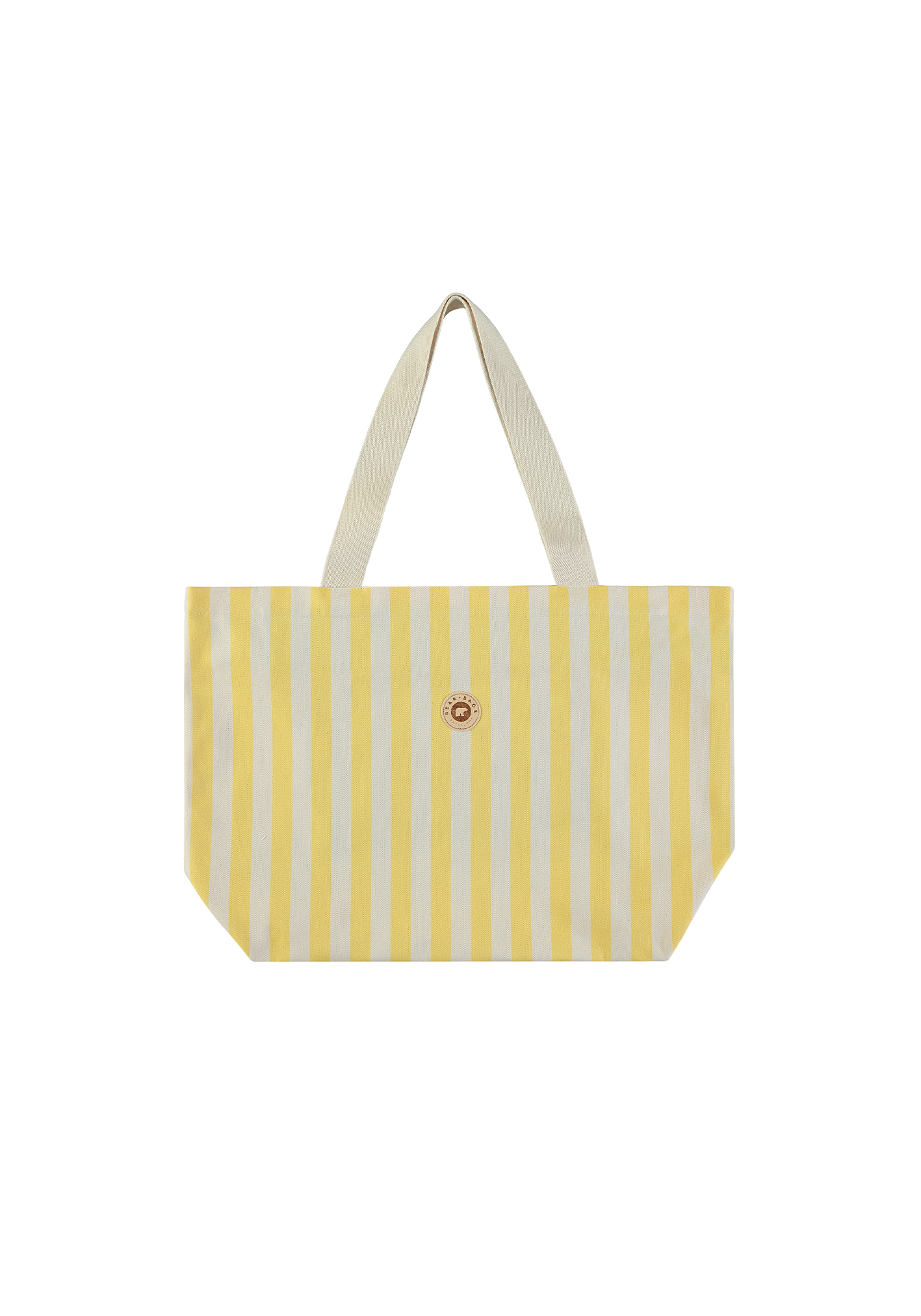 BEACH BAG STRIPES YELLOW
