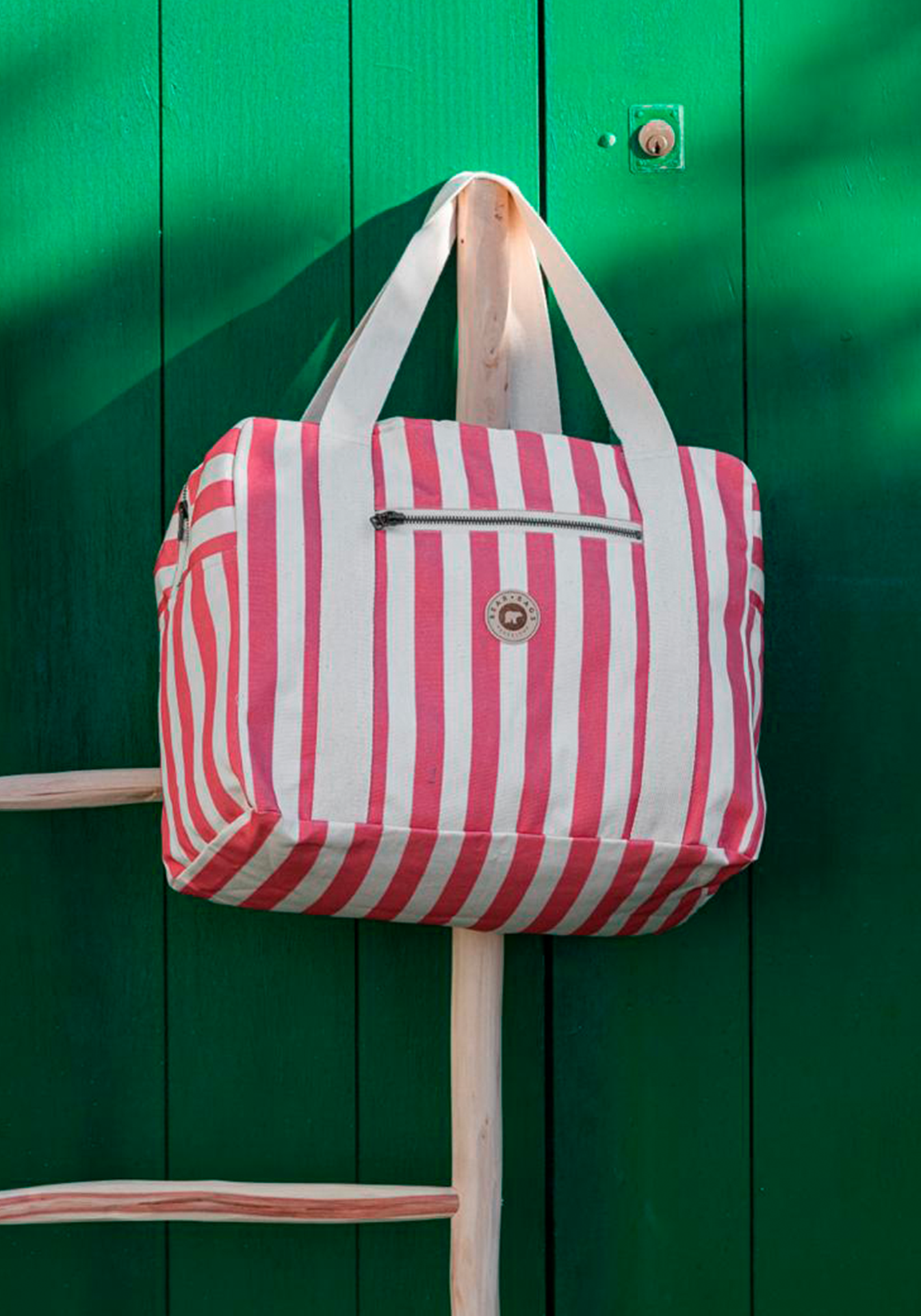 CABIN BAG STRIPES PINK