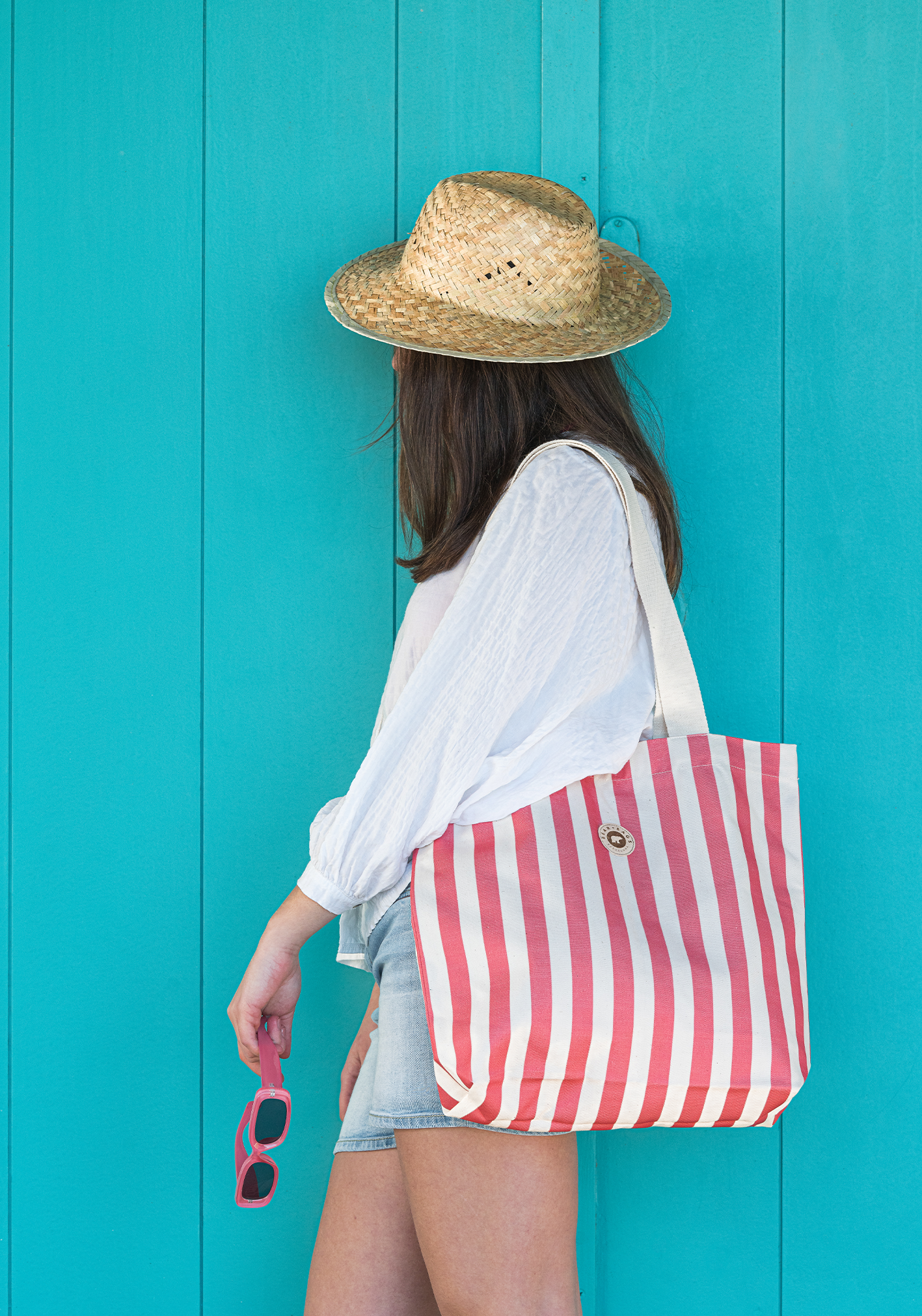 TOTE BAG STRIPES PINK