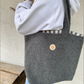 TOTE BAG SHERPA DARK GREY