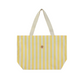BEACH BAG STRIPES YELLOW