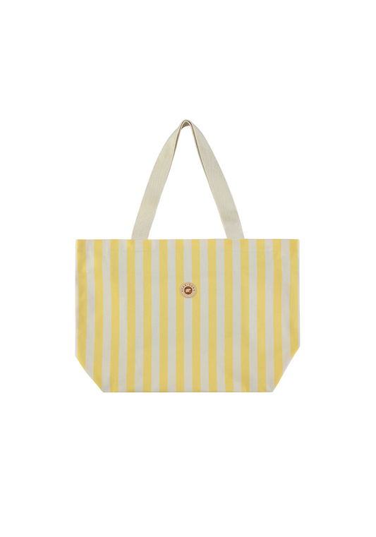 BEACH BAG STRIPES YELLOW